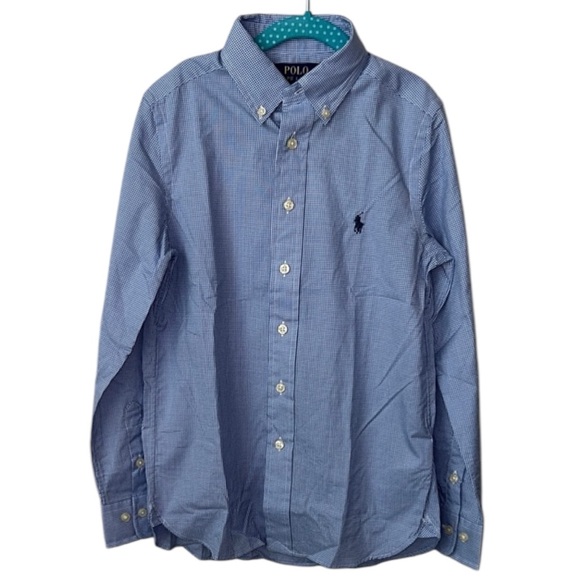 Polo Ralph Lauren Other - Polo by Ralph Lauren Blue Long Sleeve Slim Dress Shirt Size 10